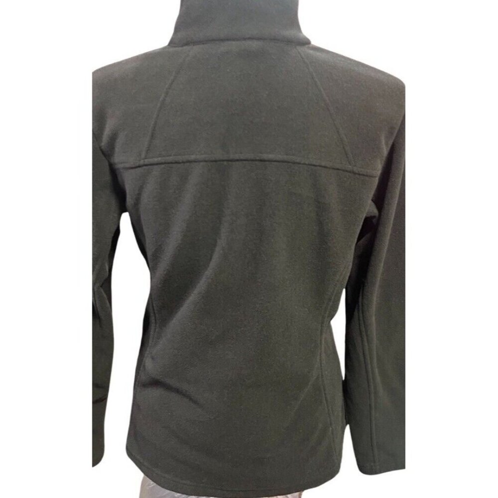 Columbia Fleece Women’s Size M Full Zip Black Lightweight Warm Pockets Tall Neck - Picture 3 of 5